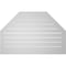 Ekena Millwork Octagonal Top Surface Mount PVC Gable Vent w/ 2"W x 1-1/2"P Brickmould Frame, 40"W x 26"H GVPOT40X2602SF - alternate 5